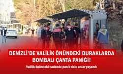 Denizli'de Valilik Önündeki Caddede Bombalı Çanta Paniği