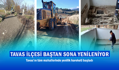Tavas İlçesi Baştan Sona Yenileniyor