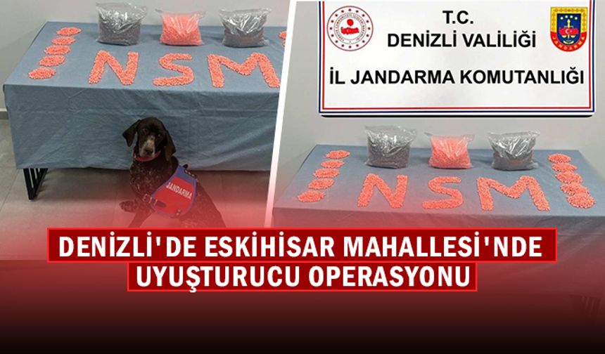 Denizli Jandarma KOM tarafından yapılan başarılı operasyonda 28 bin adet uyuşturucu hap ele geçirildi